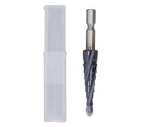 M35 Cobalt Steel Multi Step Cone Drill Bit with 4 Spiral Grooves and 1/4 Inch Shank, 9 Hole Sizes from 4mm to 12mm, 89HRC Surface Hardness for Stainless Steel, Aluminum, Copper,