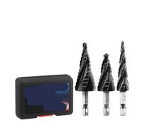 M35 Four Spiral Flute Step Drill Bit, Coated For Hole Drilling In Stainless Steel, Copper, Aluminum, Wood(CG1601-3)