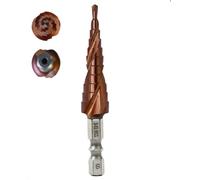 M35 Step Drill Bit Set - 5% Cobalt HSS-Co Metal Drill Bit, 11 Sizes (3-13mm) with Double Spiral Flutes & 1/4" Hex Shank for Stainless Steel, Copper | Step Bit, Drill Bits for Steel (3-13mm)