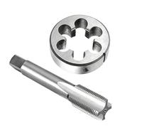 M36 Tap and Die Set, 0.75-4mm Pitch High-Speed Steel Straight Fluted Machine Right Hand Tapping Threading Cutting Tool(M36x2)