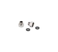 Ibergrif M3/8"-M1/2" UK Compression Adaptors Connector from 3/8 Inch to 1/2 Inch, Metal, Chrome, Silver
