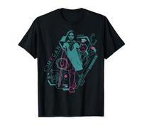M3GAN This Is The Part Where You Run Neon Schematics T-Shirt