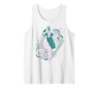 M3GAN This is The Part Where You Run Neon Schematics Tank Top, Men, White, Medium