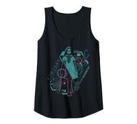 M3GAN This is The Part Where You Run Neon Schematics Tank Top, Women, Black, Medium