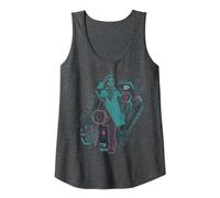 M3GAN This is The Part Where You Run Neon Schematics Tank Top, Women, Dark Heather Grey, Medium