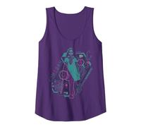 M3GAN This is The Part Where You Run Neon Schematics Tank Top, Women, Purple, Medium
