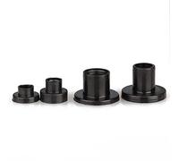 M3M4 M5M6 M8 M10M12 M14M16 Screw Nylon Transistor Gasket Step T Type Plastic Washer Insulation Spacer Screw Thread Protectors (Black,TW-1416(5pcs))