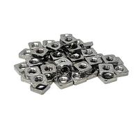 M3nS - Thin M3 Square Nuts for PRUSA & Zaribo 3D Printers - A2 Stainless Steel - Conform to DIN 562 (Quantity 50)