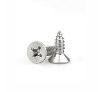 M3x10mm Wood Screws,Flat Head Screws for Wood, Stainless Steel Small Screw,Multi Purpose Screw for Furniture, Woodworking, DIY (100pcs)