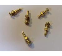 M3X16 BRASS PAN HEAD BOLTS NUTS & WASHERS PACK 0F 5 BRASS SET SCREWS