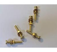 M3X20 BRASS PAN HEAD BOLTS NUTS & WASHERS PACK 0F 5 BRASS SET SCREWS