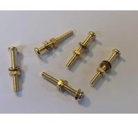 M3X25 BRASS PAN HEAD BOLTS NUTS & WASHERS PACK 0F 5 BRASS SET SCREWS