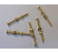 M3X40 BRASS PAN HEAD BOLTS NUTS & WASHERS PACK 0F 5 BRASS SET SCREWS