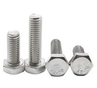 M4-0.7x35mm Hex Head Cap Screw Bolts, External Hex Drive, Stainless Steel 18-8 (304), Full Thread,20 Pcs