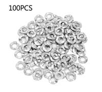 M4 100pcs Stainless Steel Wave Washer Gasket