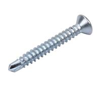 M4.2 Self-Tapping Screws with Flat Head Metal Screw Set of Drill Shank Bolts for Sheet Metal Fixing (M4.2 x 32 (50 Pieces)