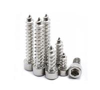 M4 30Pcs Tapping Screws Stainless Steel Hex Socket Cap Head Self-Tapping Screw (M4 x 45mm)