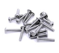 M4 (4mm x 16mm) Flanged TX Socket Button Machine Screw (Bolt) - Stainless Steel (A2) (Pack of 20)