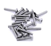 M4 (4mm x 5mm) Flanged TX Socket Button Machine Screw (Bolt) - Stainless Steel (A2) (Pack of 20)