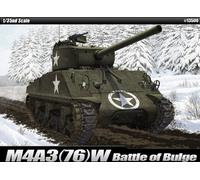 M4 A3 (76) W Sherman Tank Battle Of The Bulge Plastic Kit 1:35 Model ACADEMY
