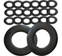 M4 Black Washers Stainless Steel Form A Blackened Washer for M3, M4, M5, M6, M8 and M10 Screws (Pack of 20)
