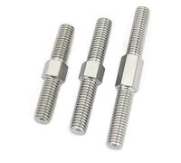 M4 Double End Threaded Rods - 5pcs Stainless Steel Positive and Negative Thread Bar for DIY Metal Working(M4x30mm)