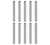 M4 Internal Thread Dowel Pin 10pcs 6x80mm Chamfering Flat Carbon Steel Cylindrical Pin Bed Bookshelf Metal Devices Industrial Pins