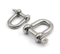 M4-M38 D Ring Shackle 0.12-12 Ton Capacity D-Shackle Ring Use For Heavy Duty Construction Rigging Hauling Tie Downs Hanging(M16 2t 2pack)