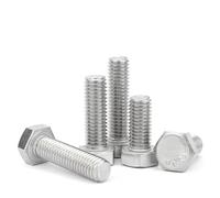 M4 M5 M6 M16 304 Stainless Steel Left-Hand Thread External Hexagonal Screw External Hexagonal Reverse Thread Bolt 100Mm M8-3PCS
