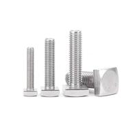 M4 M5 M6 M8 M10 M12 304 Stainless Steel Square Head Bolts Screw GB35 Length 8 10 12 16 20 25 30 35 40 45 50 55 60 70 80 90 100mm(M12x80mm (1pcs))