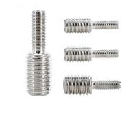 M4 M5 M6 M8 M10 M12 M16 M20 Conversion Screw Stainless Steel Metric Thread Double Head Converter Reducing Bolt for Camera Adapter(4Pcs,M5X10-M10X10)