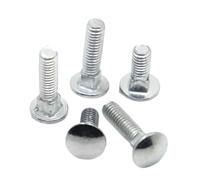 M4 M5 M6 M8 M10 M12 Steel Square Neck Carriage Bolt Coach Screw for Shelf Desk Furniture 1-10pcs(20mm,M8 2pcs)