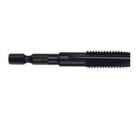 M4 M5 M6 M8 M12 Hexagonal Shank Machine Head Straight Slot Tapping Electric Drill Hand Electric Drill Tap Tapping (Color : A, Size : M12x1.75)