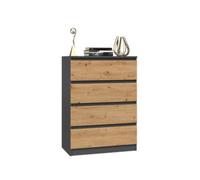M4 Malwa Chest Of Drawers Anthracite Artisan Oak