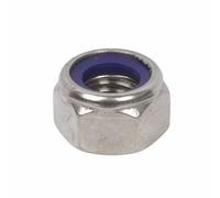 M4 Nyloc Nut (20 Pack) 4mm Nylon Insert Lock Nuts A2 Stainless Steel Free UK Delivery