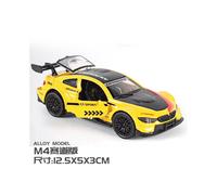 (M4 red and yellow) 1:36 Diecast Alloy Car Model Children's Toy Car Open the door Decoration Cool Racing Car Boy toys Gift