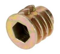 M4 Screw-in Nuts - 50pcs M4*5/16" Threaded Insert Nuts for Wood, Furniture Bolts, Fasteners & Connectors