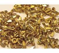 M4 SOLID BRASS WING NUTS WITH FREE M4 BRASS WASHERS 5/10 OR 20 PACKS (5)
