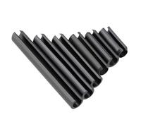 M4 Split Spring Pins - Black Carbon Steel Slotted Dowel Pins for Industrial and Home Use(M4x12mmx50pcs)
