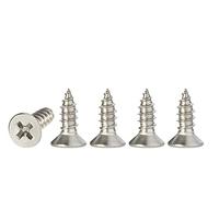 M4 Stainless Steel Self Tapping Screws,100pcs M4x12mm Phillips Flat Head Wood Srews DIY Woodworking Screws with Box (M4 X 12mm 100 PCS)