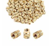 M4 Thread Insert, Pack of 120 Press-in Nuts, Brass Embedding Nuts, Knurled Nuts, M43 x 4 x 4 mm, Threaded Inserts for Plastic Parts, Heat for 3D Printing Accessories, Plastic Parts, Heat Ultrasch
