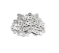 M4 Washers 100pcs M4 X 12mm Flat Penny Washers Stainless Steel Large OD Flat Repair Washer Plain Round Chrome for Screws & Bolts