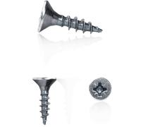 M4 Wood Screws Zinc Plated Long 0.5 inch (0.16" x 0.59") 4.0 x 15mm Box of 200pcs