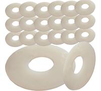 M4 x 12mm Nylon White Penny Washers Fender Repair Washer Mudguard DIN 9021 (Pack of 20)
