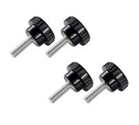M4 x 15mm Male Thread Knurled Clamping Knobs, Metric Knurled Handle Bolts Grip Knob Thumb Screw for Saws, Drilling Machines, Lathes (4 Pack)