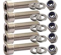 M4 x 25mm Socket Cap Bolt Set A4 316 Marine Stainless - Pack of 5
