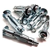 M4 x 38mm HEAVY DUTY METAL PLASTERBOARD CAVITY WALL FIXINGS ANCHORS PLUGS (20)