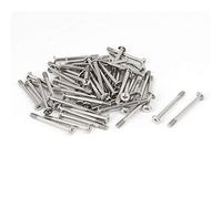 M4 x 40mm Flat Head Phillips PC Case Fan Screws Silver Tone 50pcs