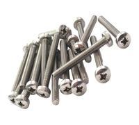 M4 x 60mm Pozi Pan Machine Screw Bolt - Made of A2 Stainless Steel (Pack of 20)