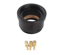 M42x0.75 to 1.25 Inch Telescope Adapter, Aluminum Alloy Compression Ring for Telescope Track, Black Threaded Ring with Three Screws, Compatible with Standard 1.25 Inch Eyepiece